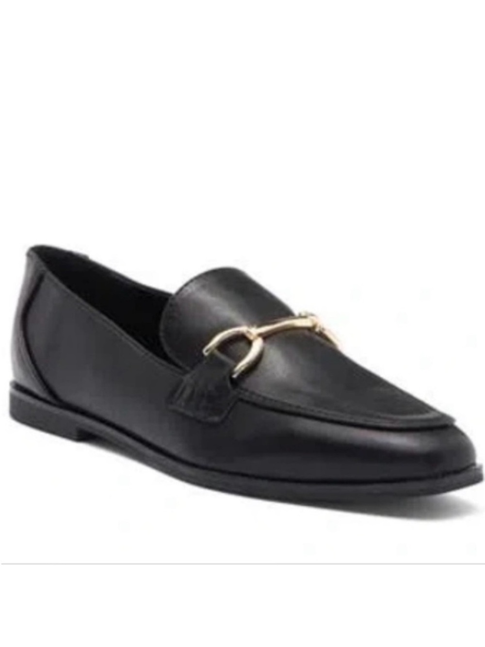 🆕- RACHEL by Rachel Roy-Classic Black Loafer with Gold Riding Bit. Size: 9 - Picture 2 of 9